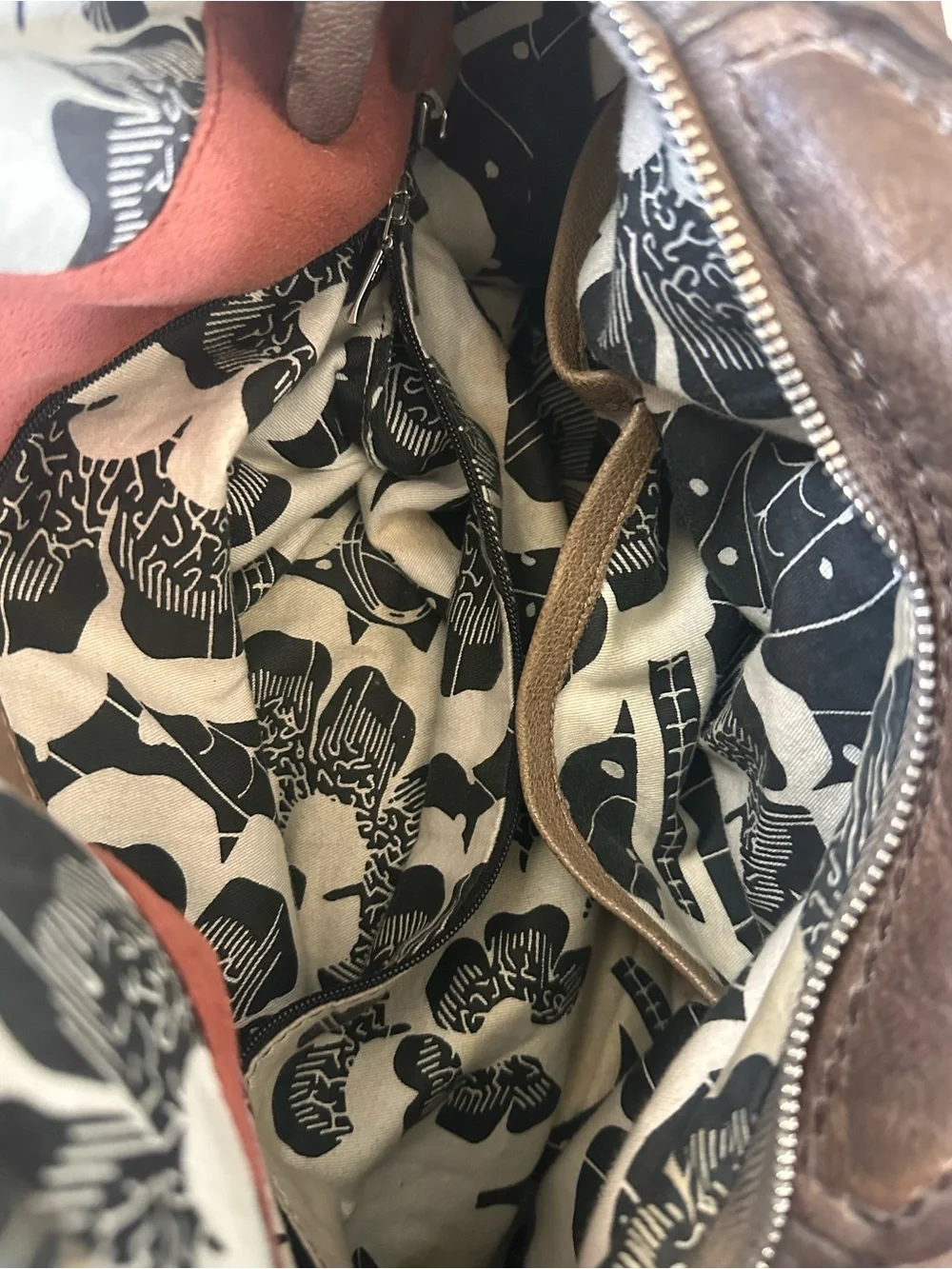 Liebeskind Brown Leather Hobo with Soft Pebbled Finish